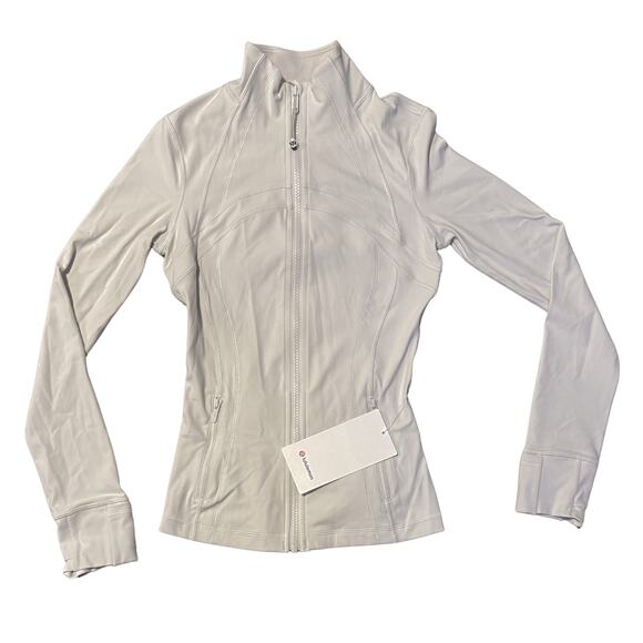 NWT Lululemon Define Jacket Nulu MD Size 4 Bone ๐ค Sold Out & Stretchy Fit - Picture 4 of 7
